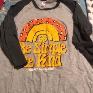 Simply southern tee shirt 3/4 sleeve only worn